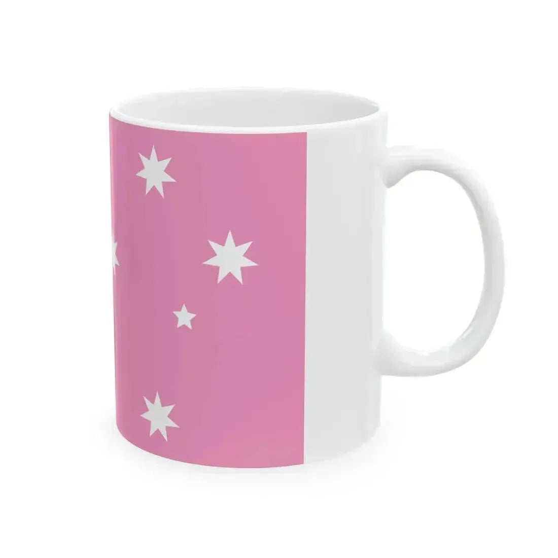Australian Gay Pride Flag with Aboriginal Flag 2-3 (Australia) White Coffee Mug - Go Mug Yourself