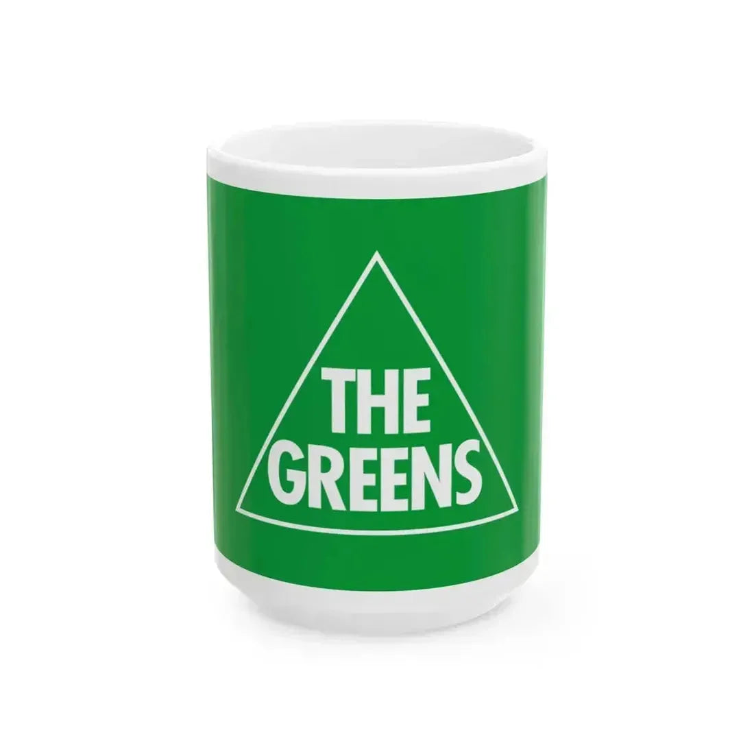 Australian Greens flag (Australia) White Coffee Mug 15oz - Go Mug Yourself