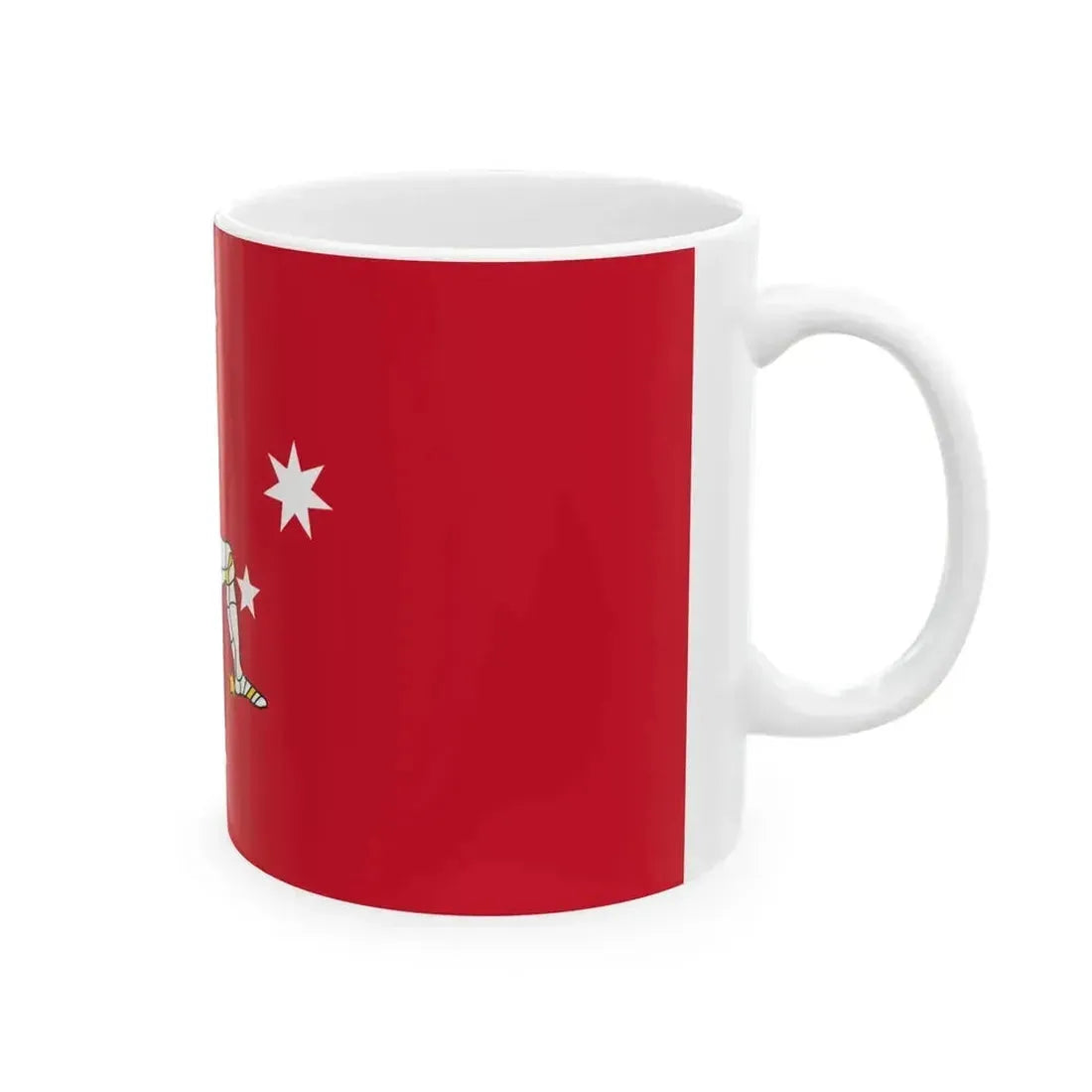 Australian Manx-heritage flag (Australia) White Coffee Mug - Go Mug Yourself