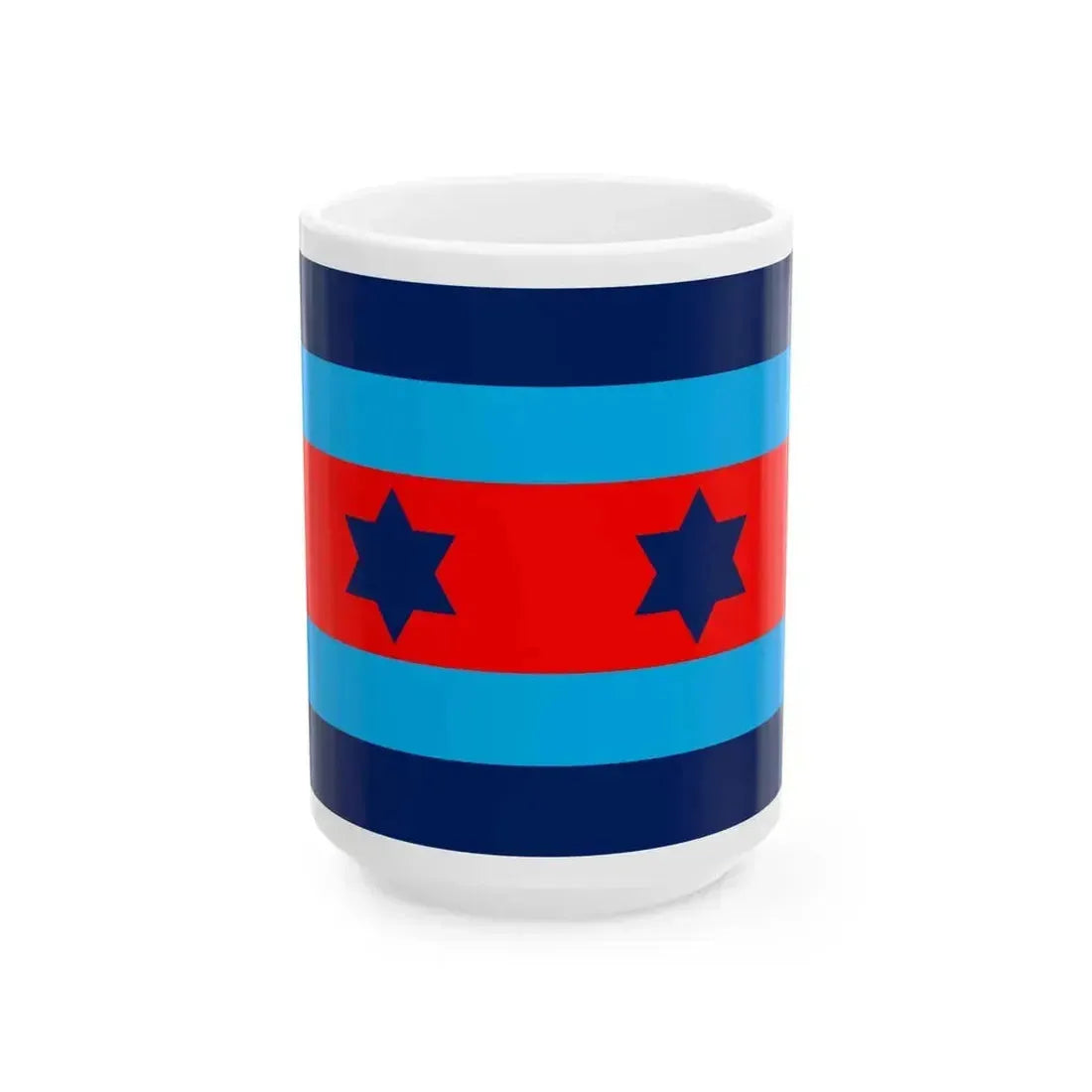 Australian O8 Air Vice Marshal Officer Distinguishing Flag (Australia) White Coffee Mug 15oz - Go Mug Yourself