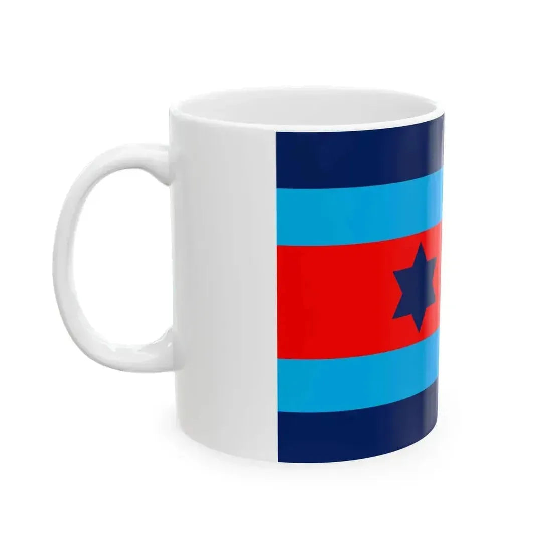 Australian O8 Air Vice Marshal Officer Distinguishing Flag (Australia) White Coffee Mug - Go Mug Yourself
