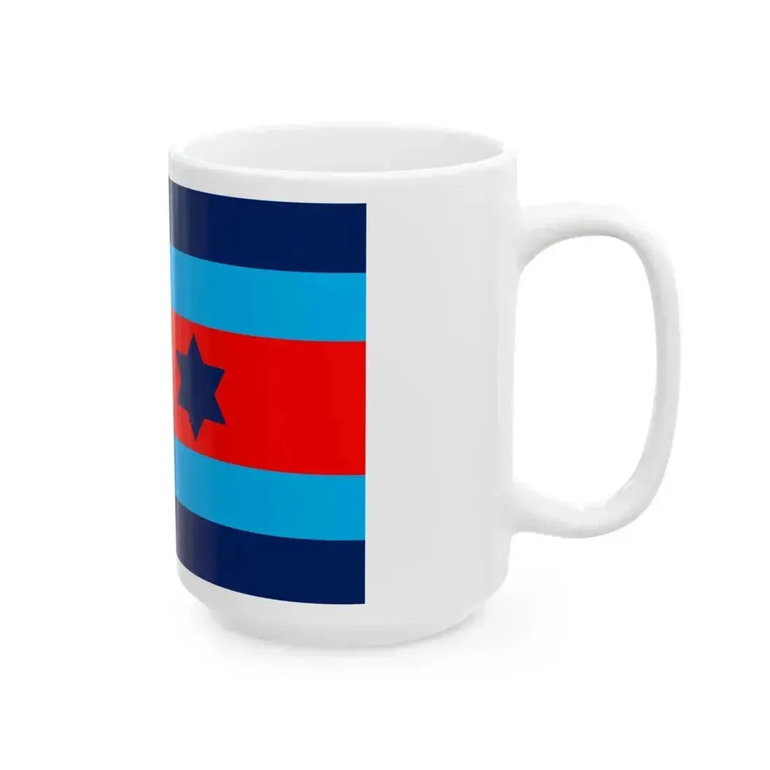 Australian O8 Air Vice Marshal Officer Distinguishing Flag (Australia) White Coffee Mug - Go Mug Yourself