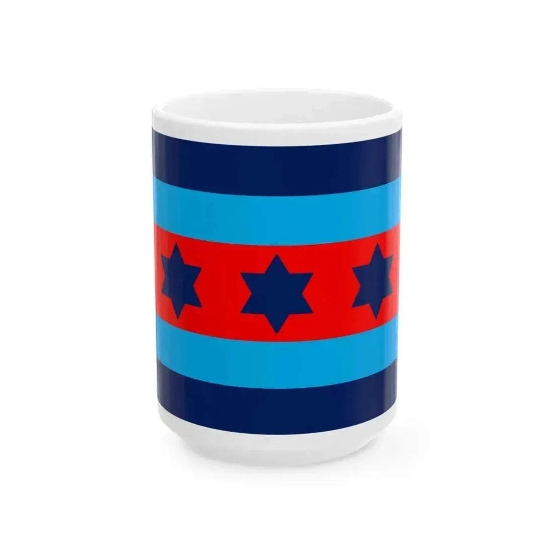 Australian O9 Air Marshal Officer Distinguishing Flag (Australia) White Coffee Mug 15oz - Go Mug Yourself