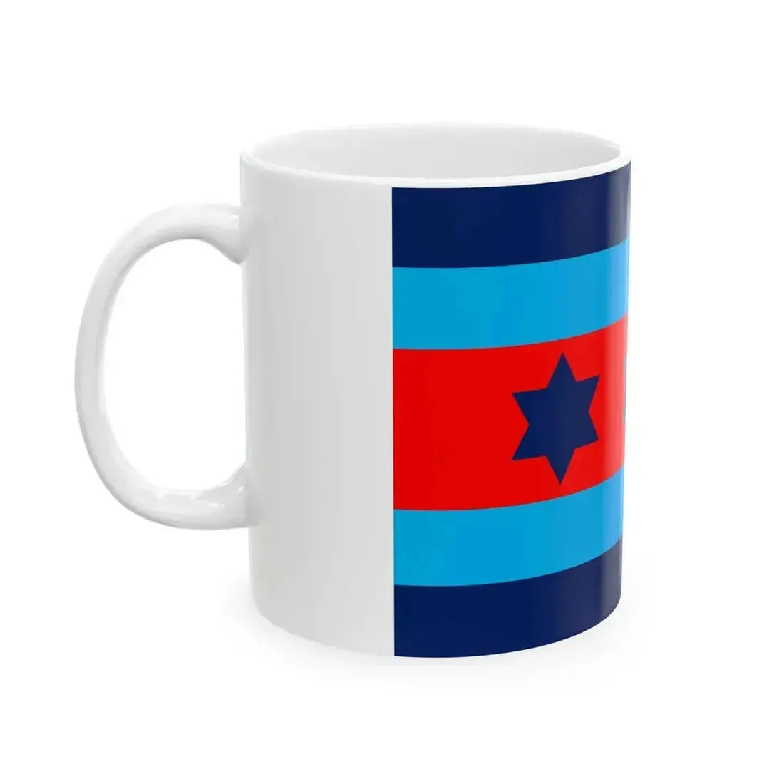 Australian O9 Air Marshal Officer Distinguishing Flag (Australia) White Coffee Mug - Go Mug Yourself