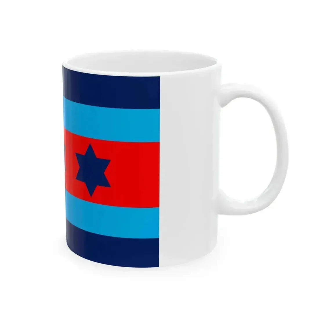 Australian O9 Air Marshal Officer Distinguishing Flag (Australia) White Coffee Mug - Go Mug Yourself
