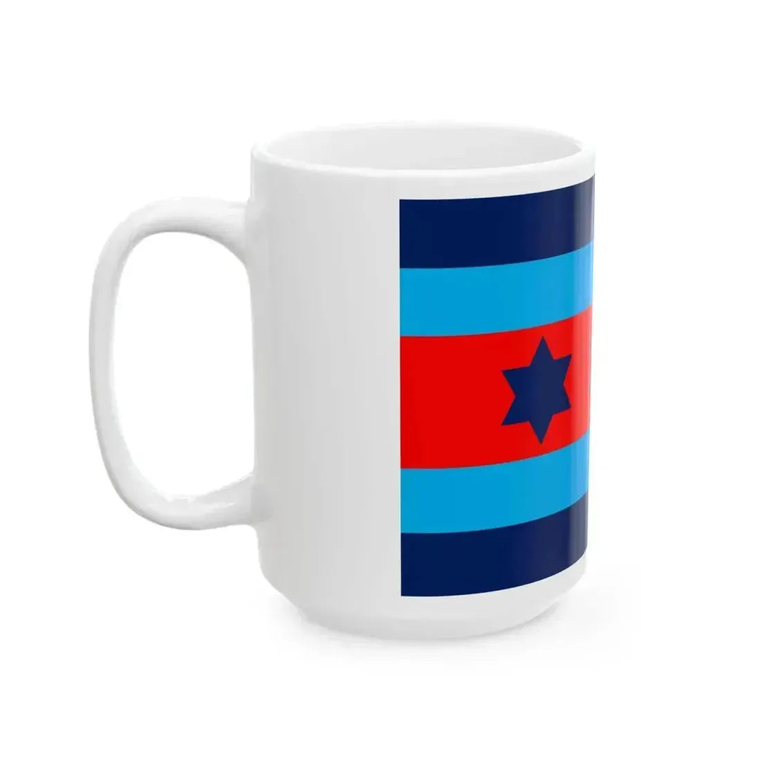 Australian O9 Air Marshal Officer Distinguishing Flag (Australia) White Coffee Mug - Go Mug Yourself