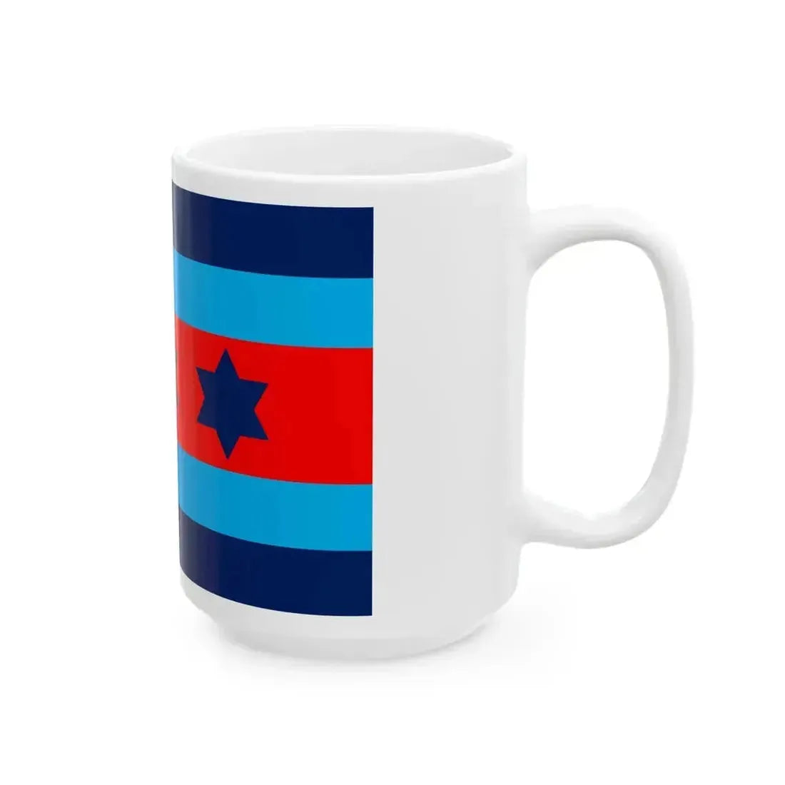 Australian O9 Air Marshal Officer Distinguishing Flag (Australia) White Coffee Mug - Go Mug Yourself