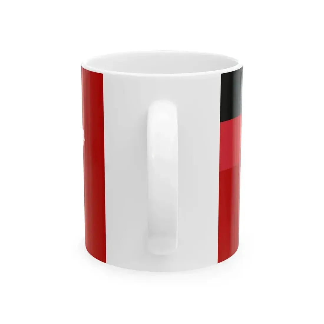 Australian Red Ensign with Aboriginal Flag (Australia) White Coffee Mug - Go Mug Yourself
