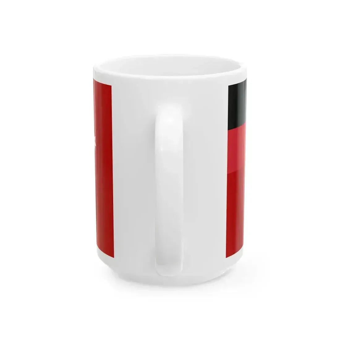 Australian Red Ensign with Aboriginal Flag (Australia) White Coffee Mug - Go Mug Yourself