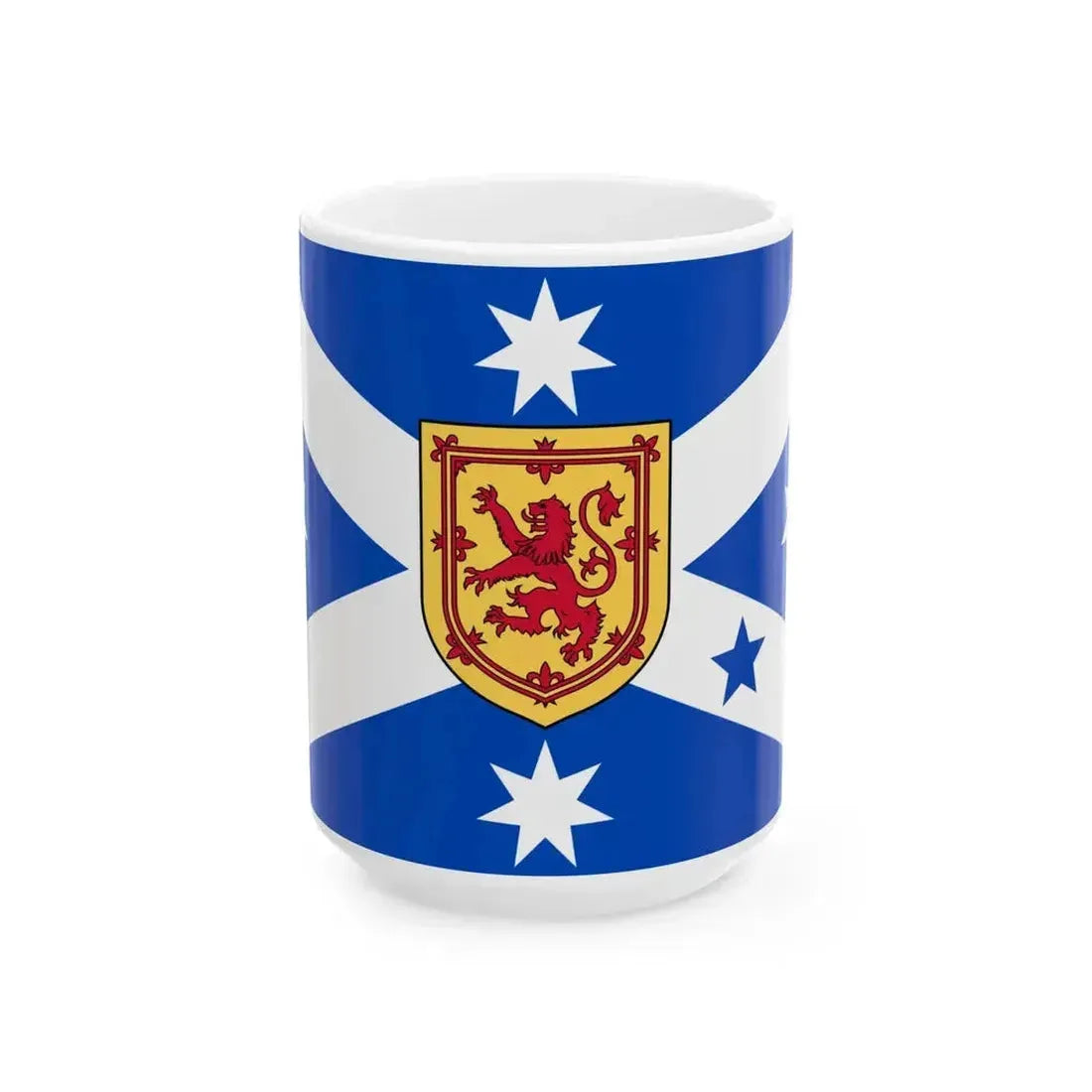 Australian Scottish-heritage flag (Australia) White Coffee Mug 15oz - Go Mug Yourself