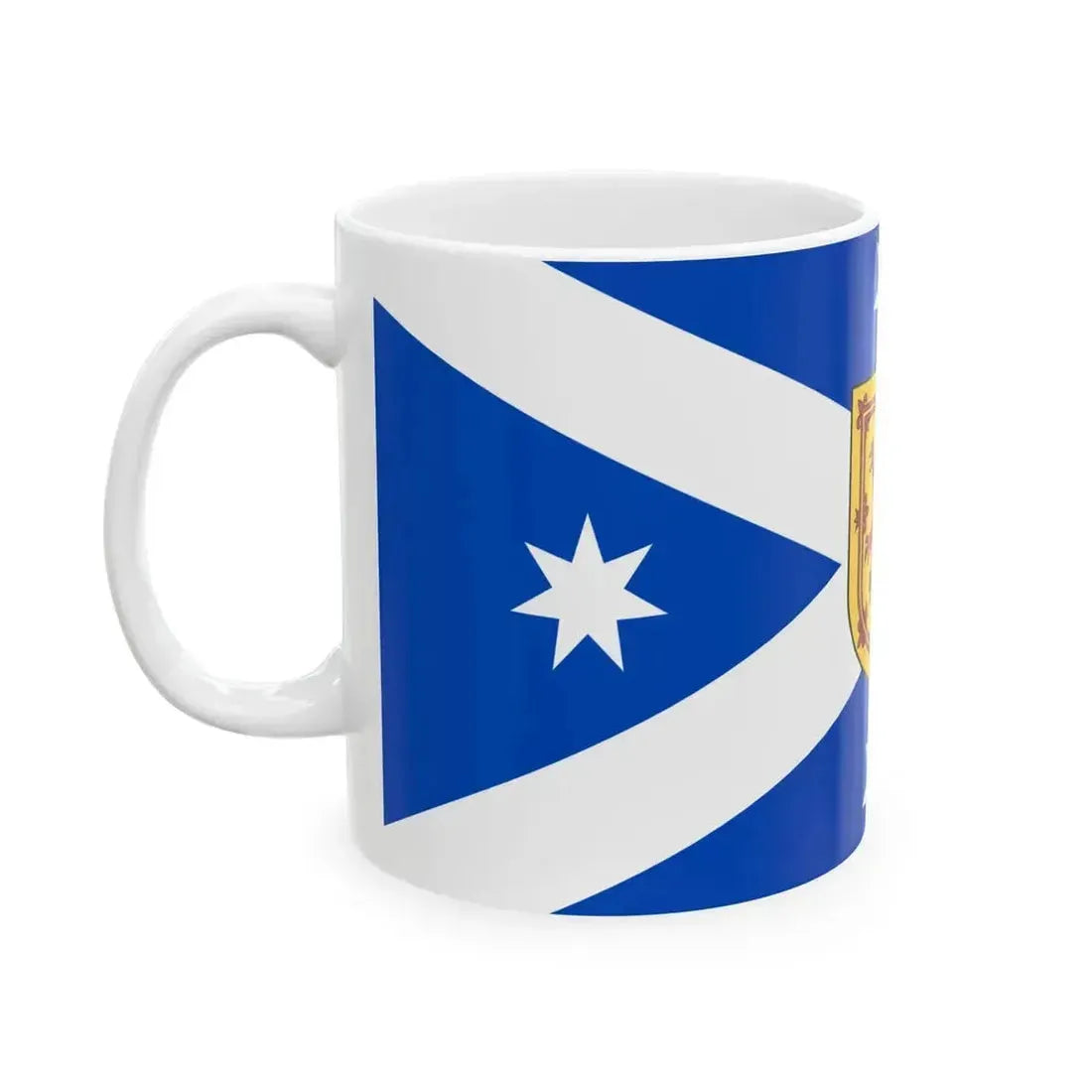 Australian Scottish-heritage flag (Australia) White Coffee Mug - Go Mug Yourself