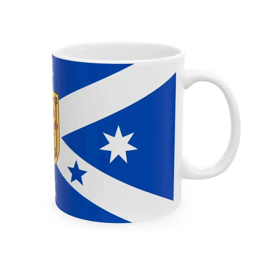 Australian Scottish-heritage flag (Australia) White Coffee Mug - Go Mug Yourself