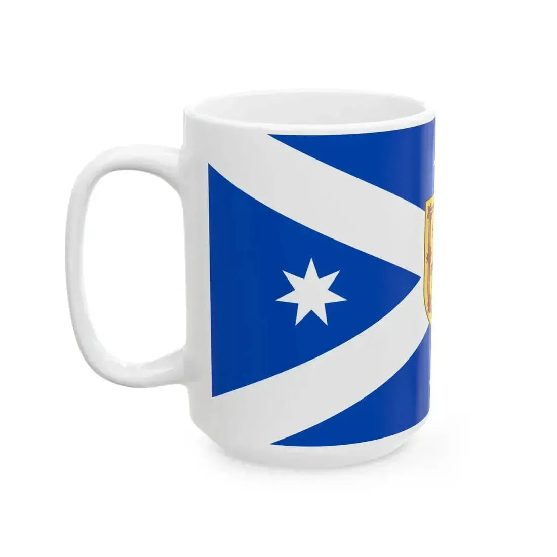 Australian Scottish-heritage flag (Australia) White Coffee Mug - Go Mug Yourself