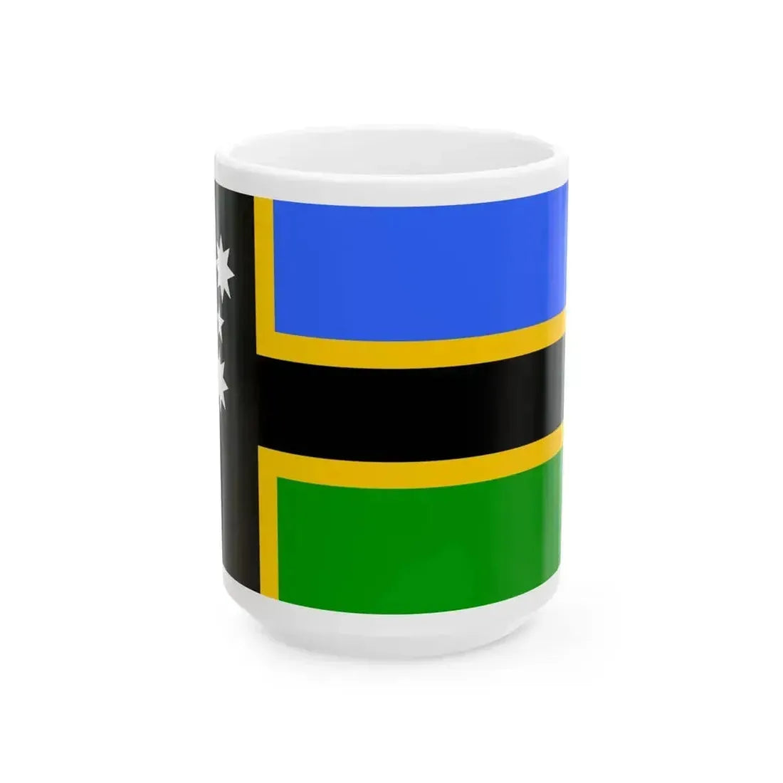 Australian South Sea Islanders flag (Australia) White Coffee Mug 15oz - Go Mug Yourself