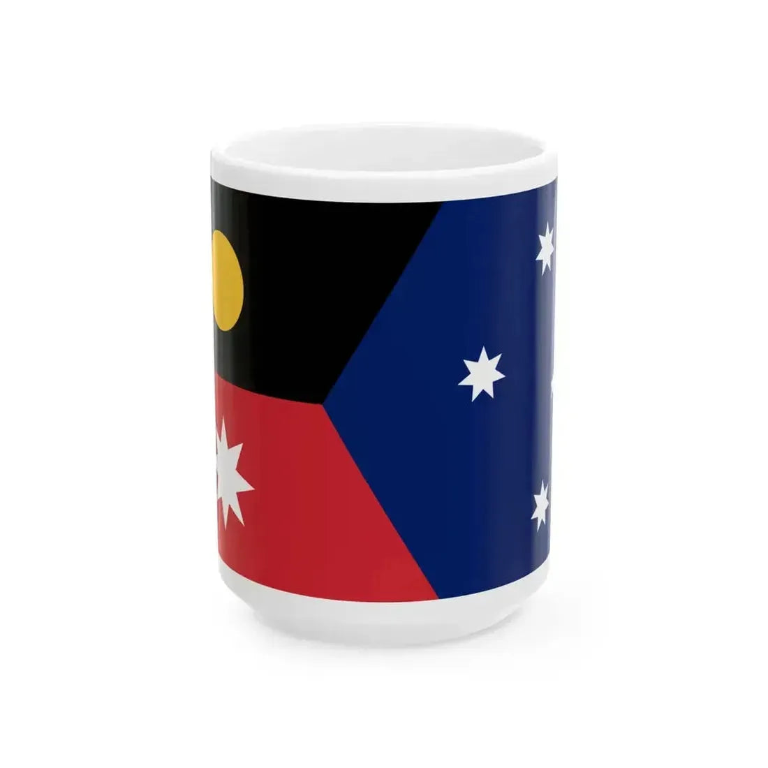 Australian Triple Union Flag (Australia) White Coffee Mug 15oz - Go Mug Yourself