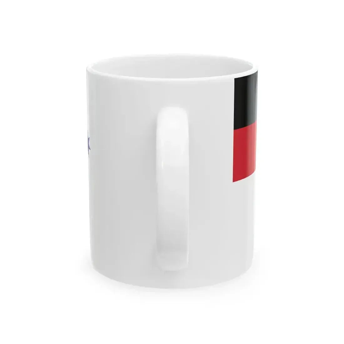 Australian White Ensign with Aboriginal Flag (Australia) White Coffee Mug - Go Mug Yourself