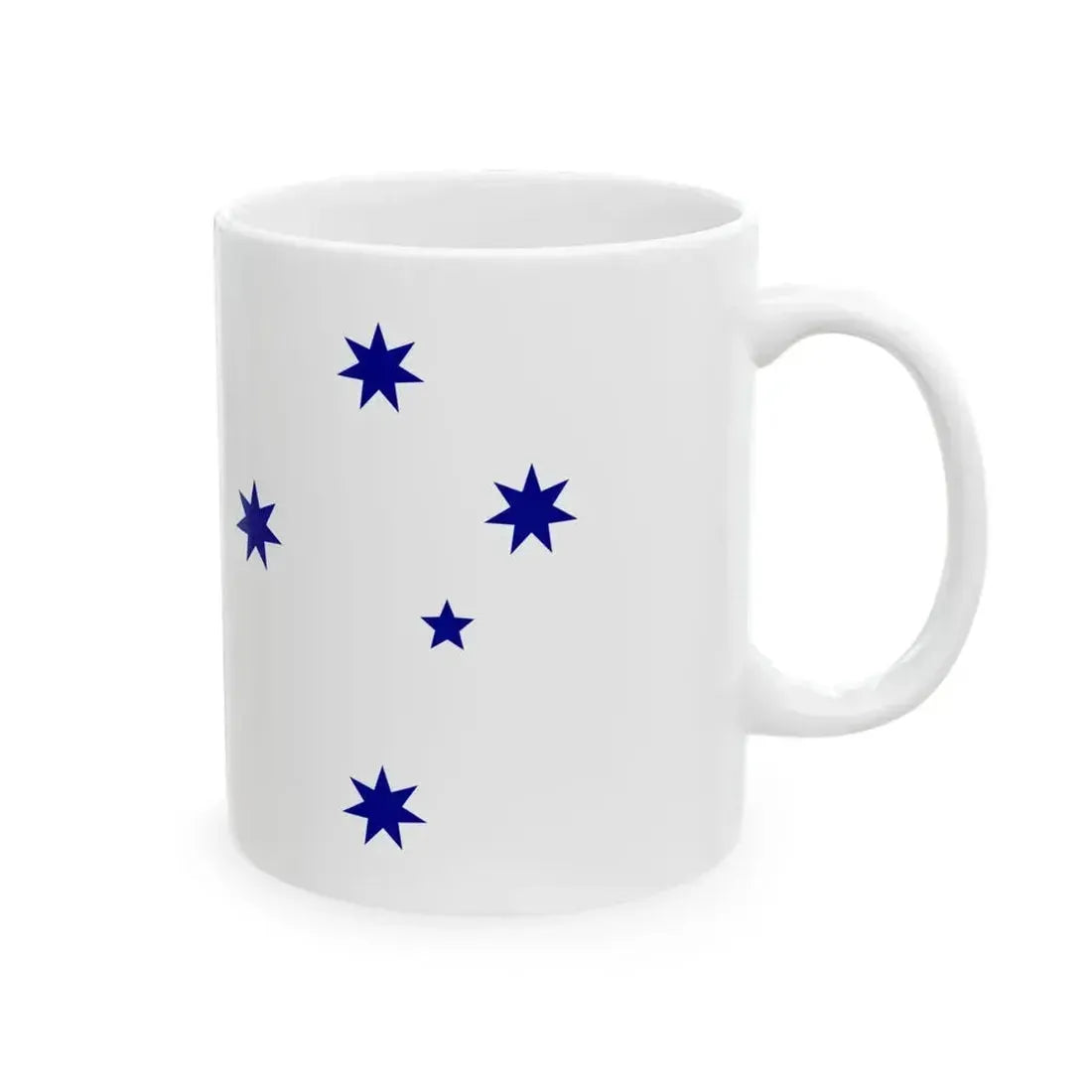 Australian White Ensign with Aboriginal Flag (Australia) White Coffee Mug - Go Mug Yourself