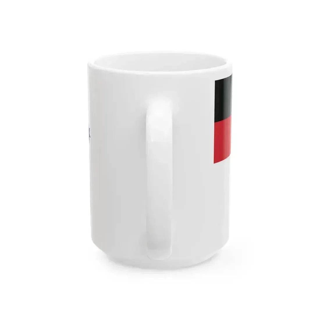 Australian White Ensign with Aboriginal Flag (Australia) White Coffee Mug - Go Mug Yourself
