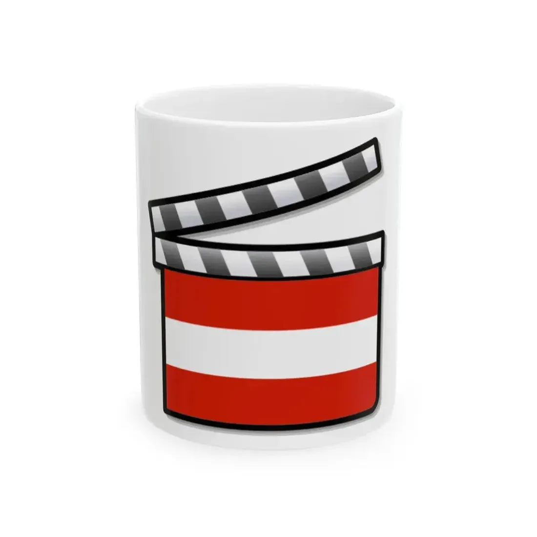 Austria film clapperboard (Austria) White Coffee Mug 11oz - Go Mug Yourself