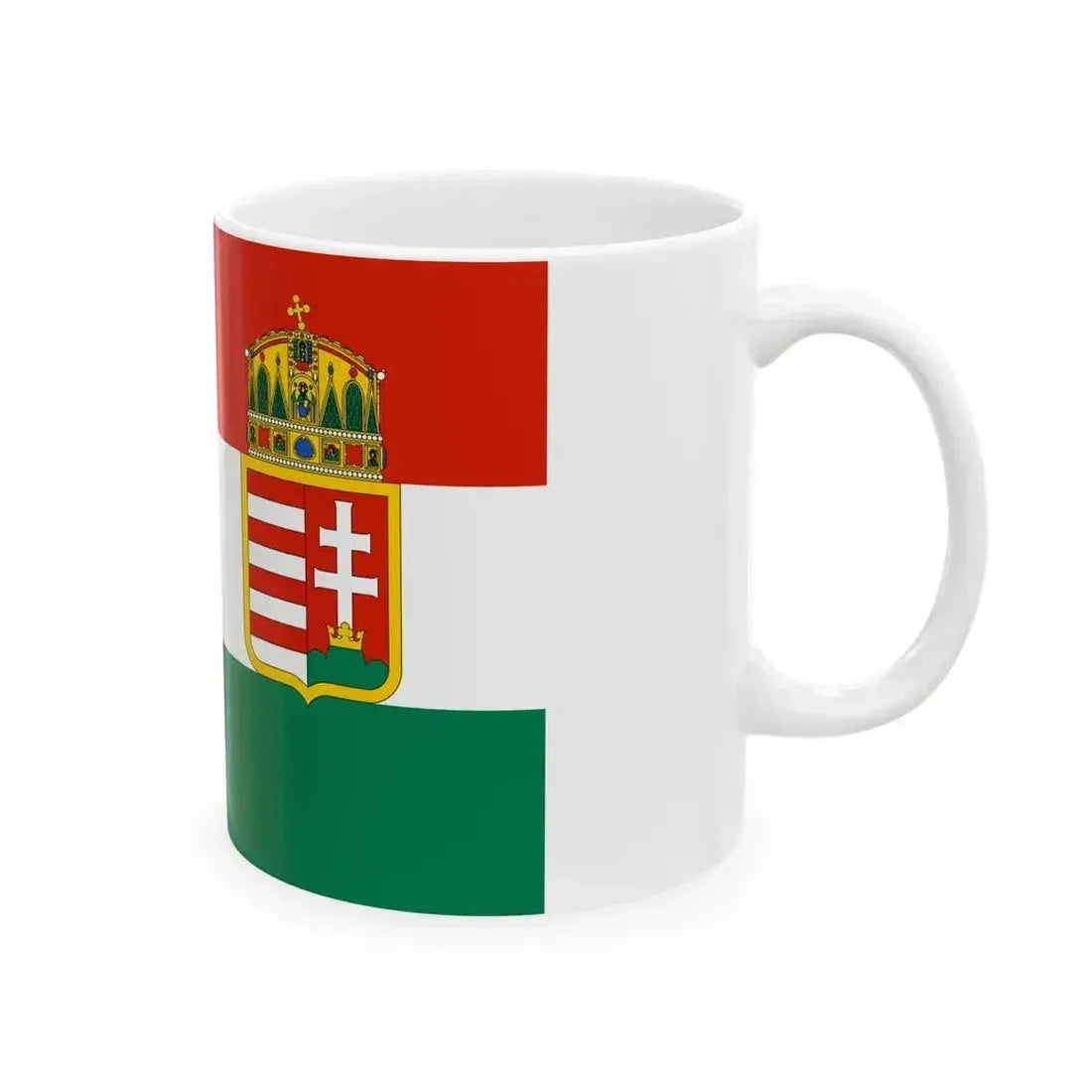 Austria-Hungary civil ensign artistic (Austria) White Coffee Mug - Go Mug Yourself
