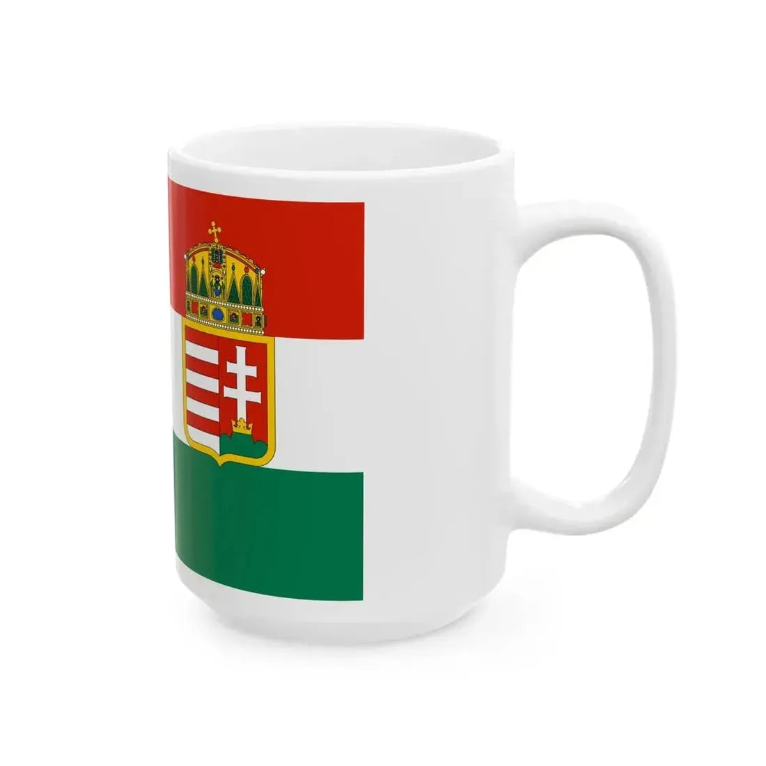 Austria-Hungary civil ensign artistic (Austria) White Coffee Mug - Go Mug Yourself