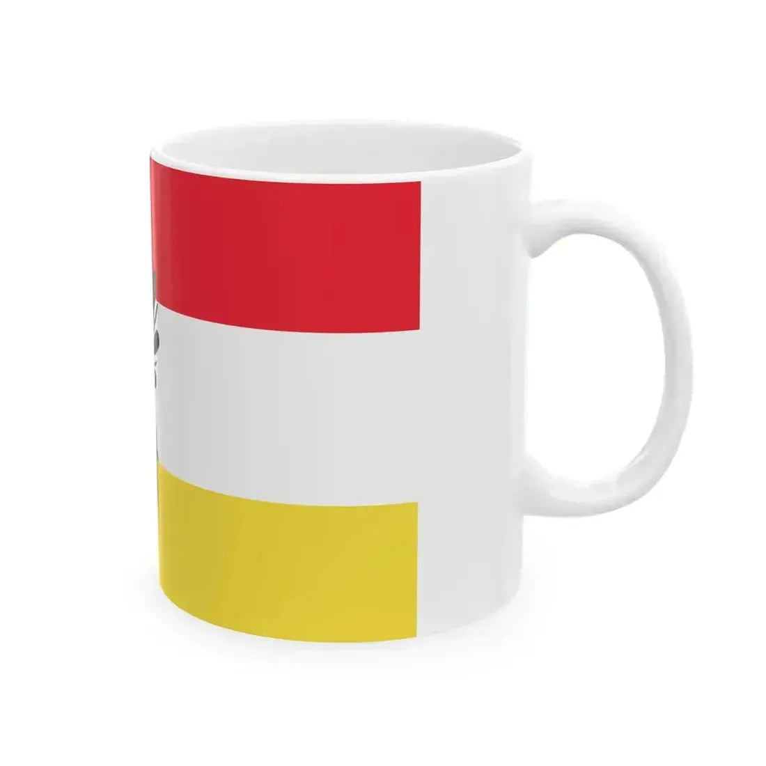 Austrian Low Countries Flag (Belgium) White Coffee Mug - Go Mug Yourself