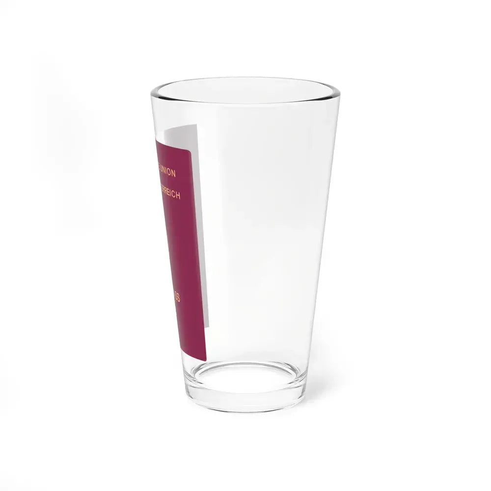 Austrian Passport - Pint Glass 16oz - Go Mug Yourself