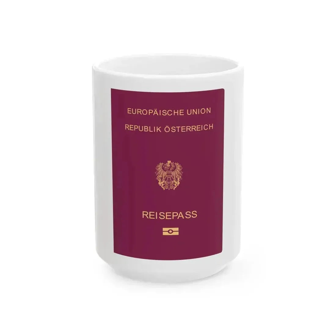 Austrian Passport - White Coffee Mug 15oz - Go Mug Yourself