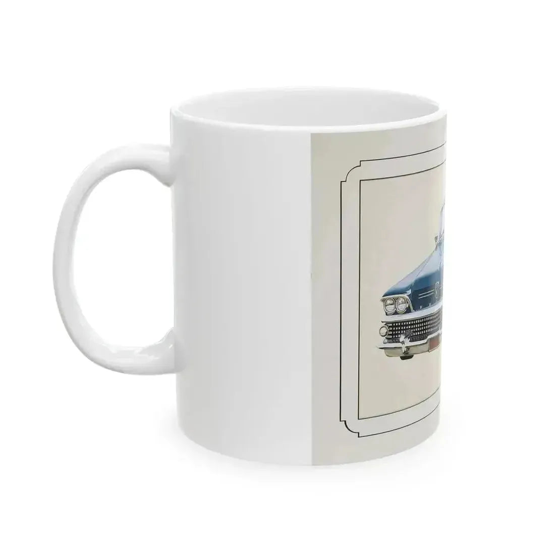 Automobile illustration 1 - White Coffee Mug - Go Mug Yourself