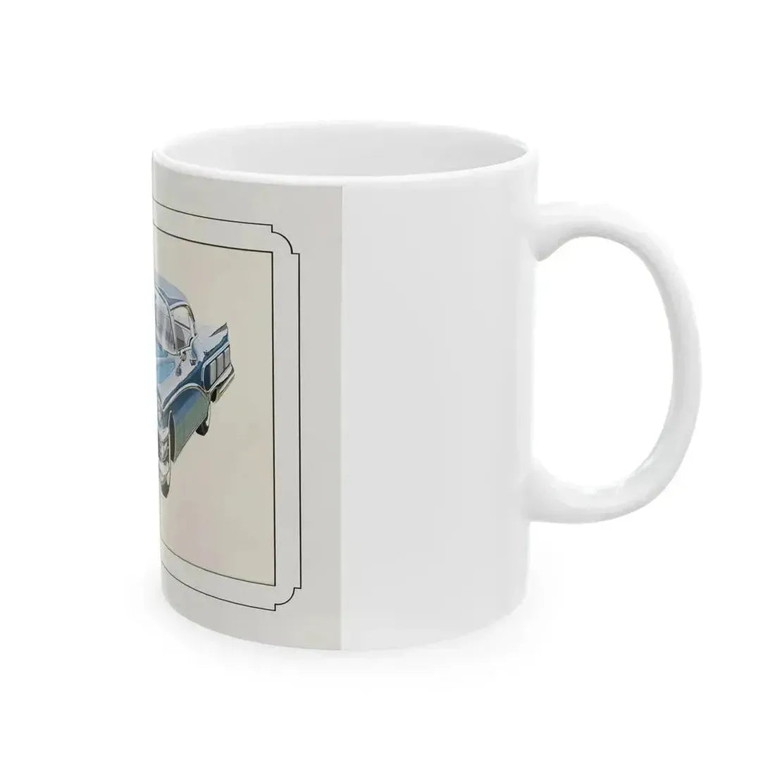 Automobile illustration 1 - White Coffee Mug - Go Mug Yourself