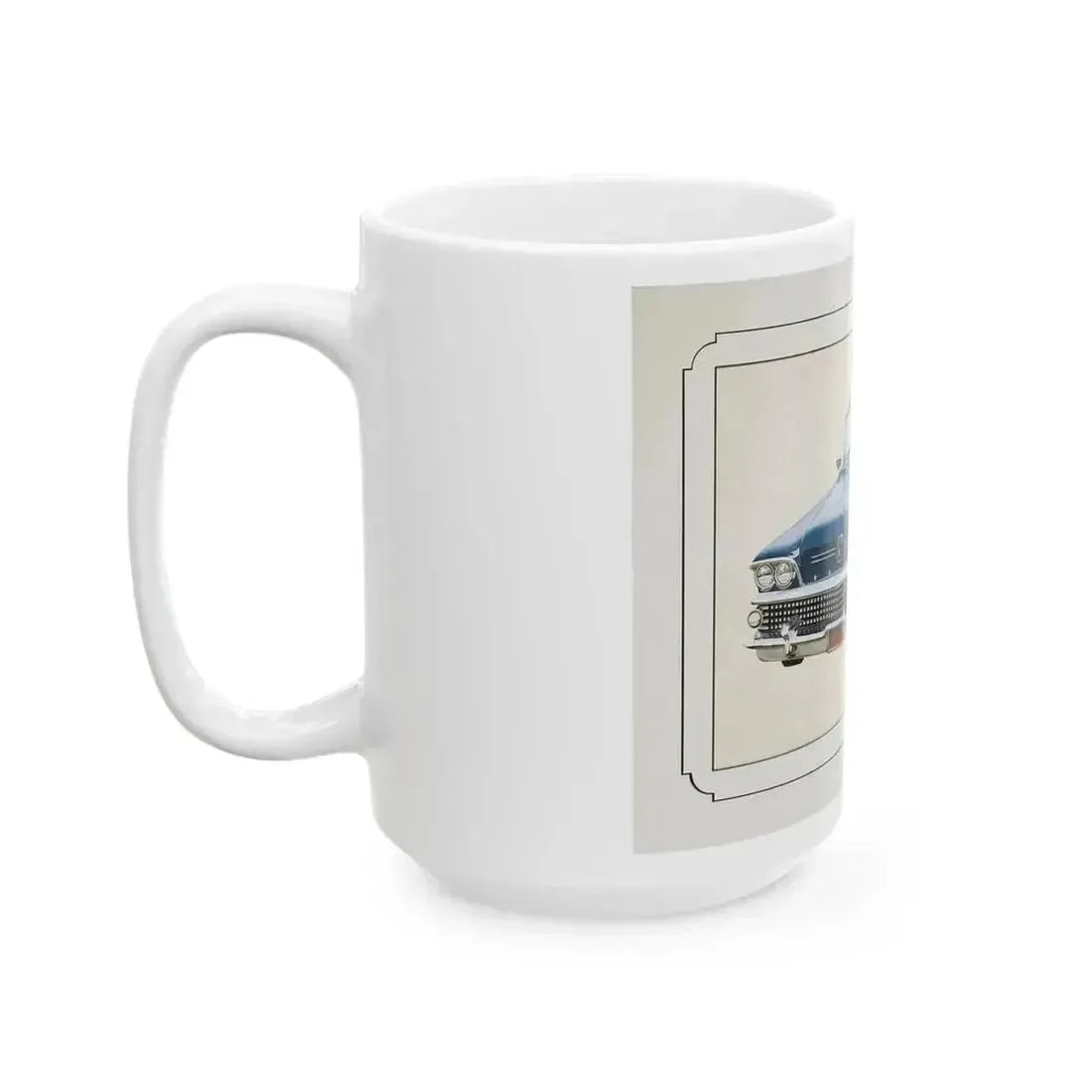 Automobile illustration 1 - White Coffee Mug - Go Mug Yourself