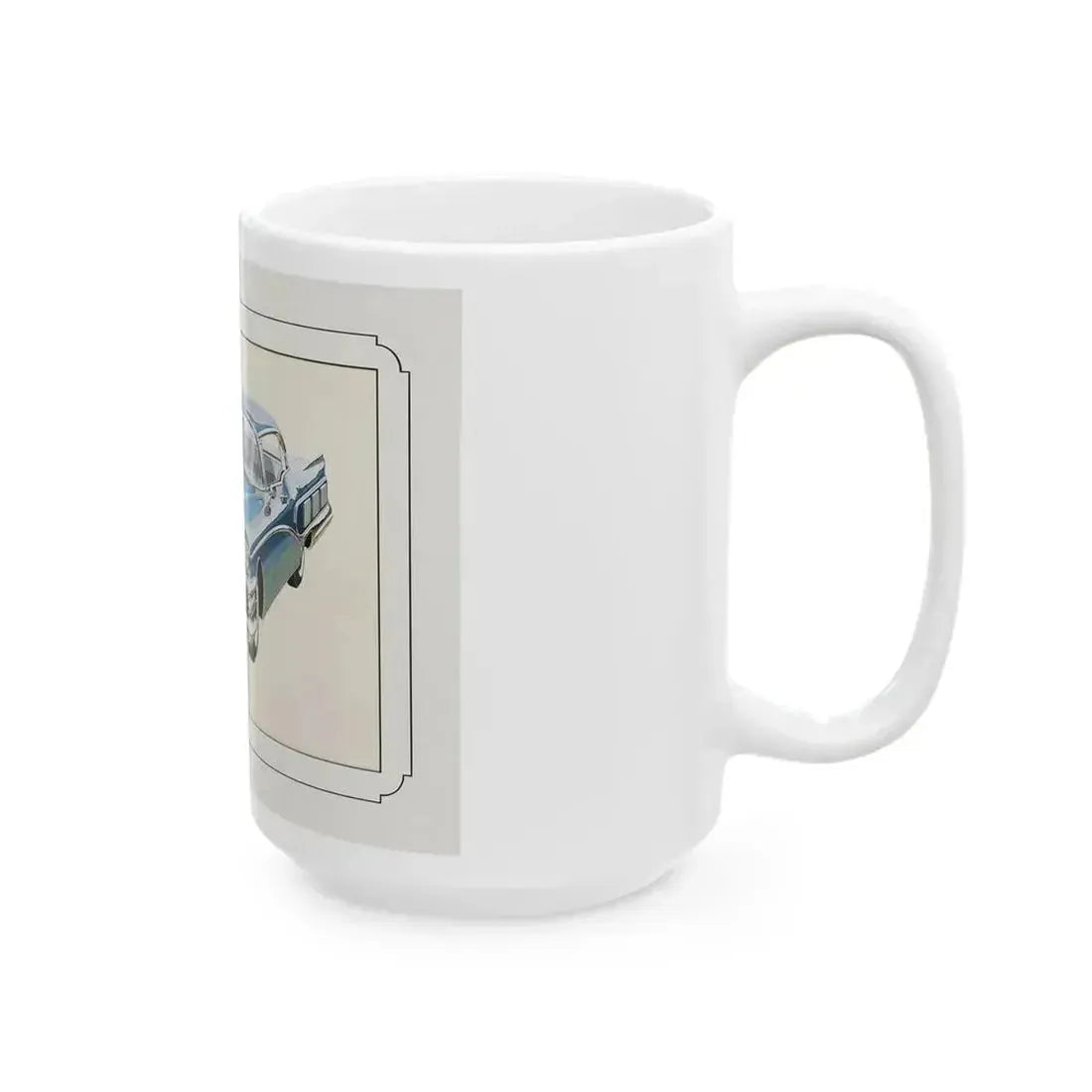Automobile illustration 1 - White Coffee Mug - Go Mug Yourself