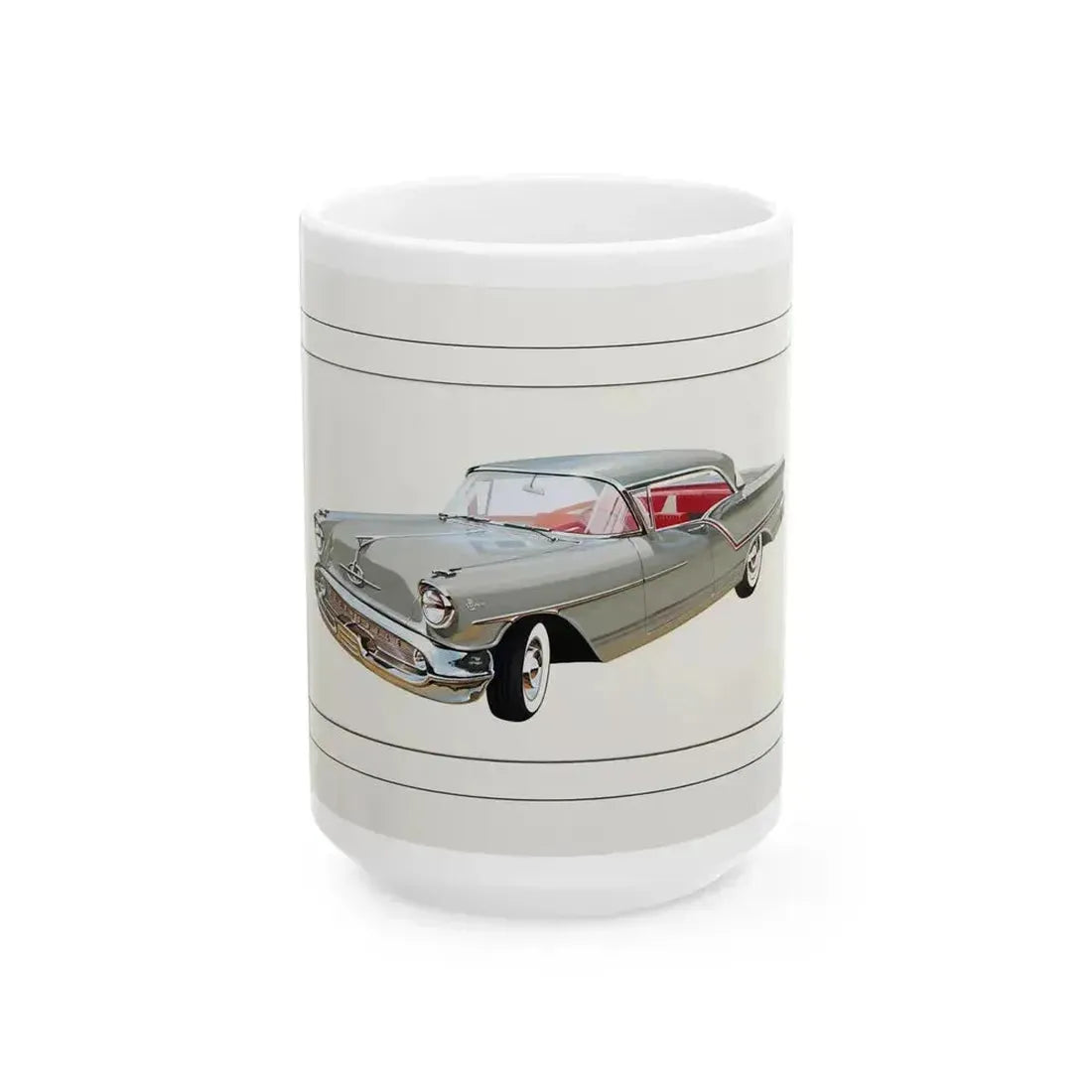 Automobile illustration 2 - White Coffee Mug 15oz - Go Mug Yourself