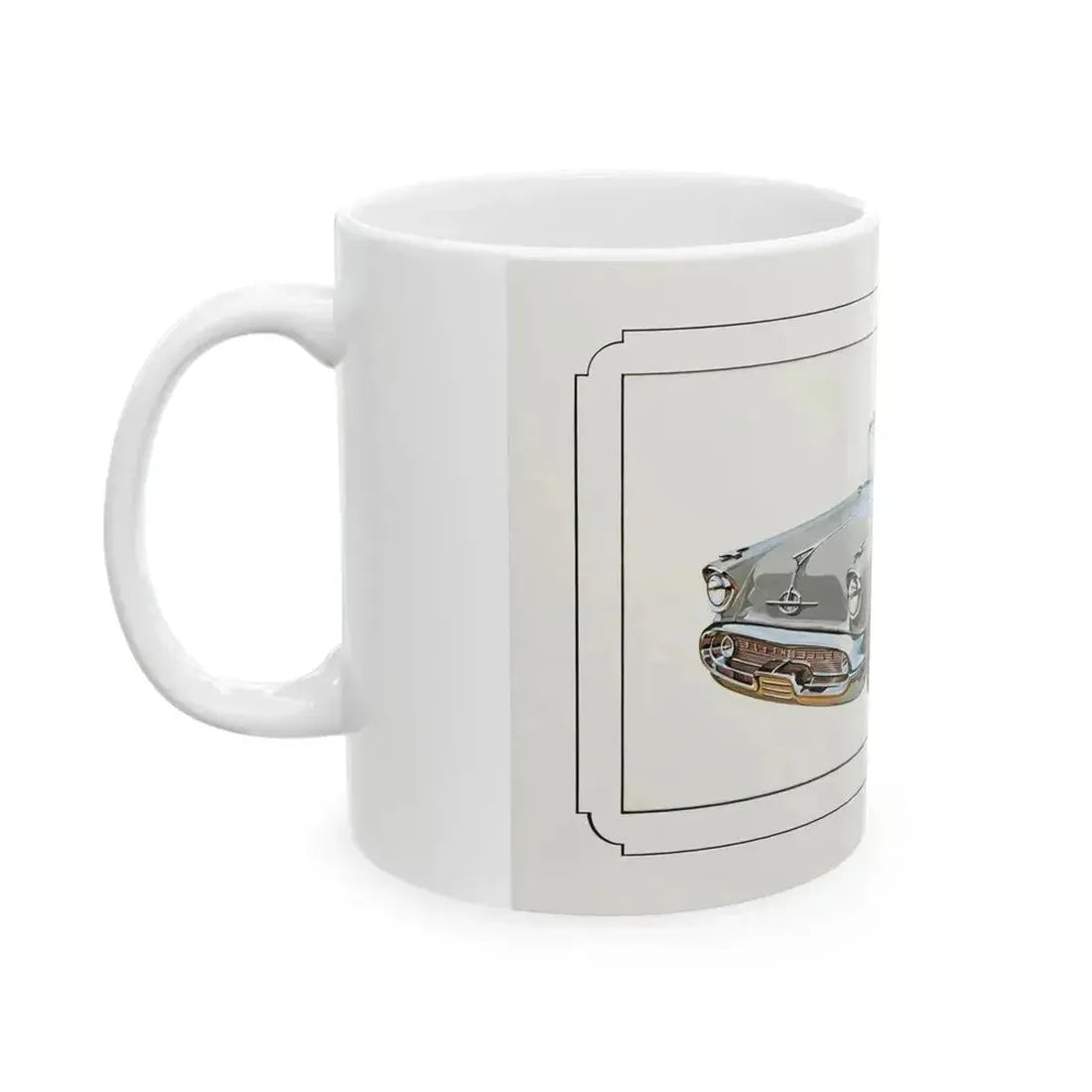 Automobile illustration 2 - White Coffee Mug - Go Mug Yourself