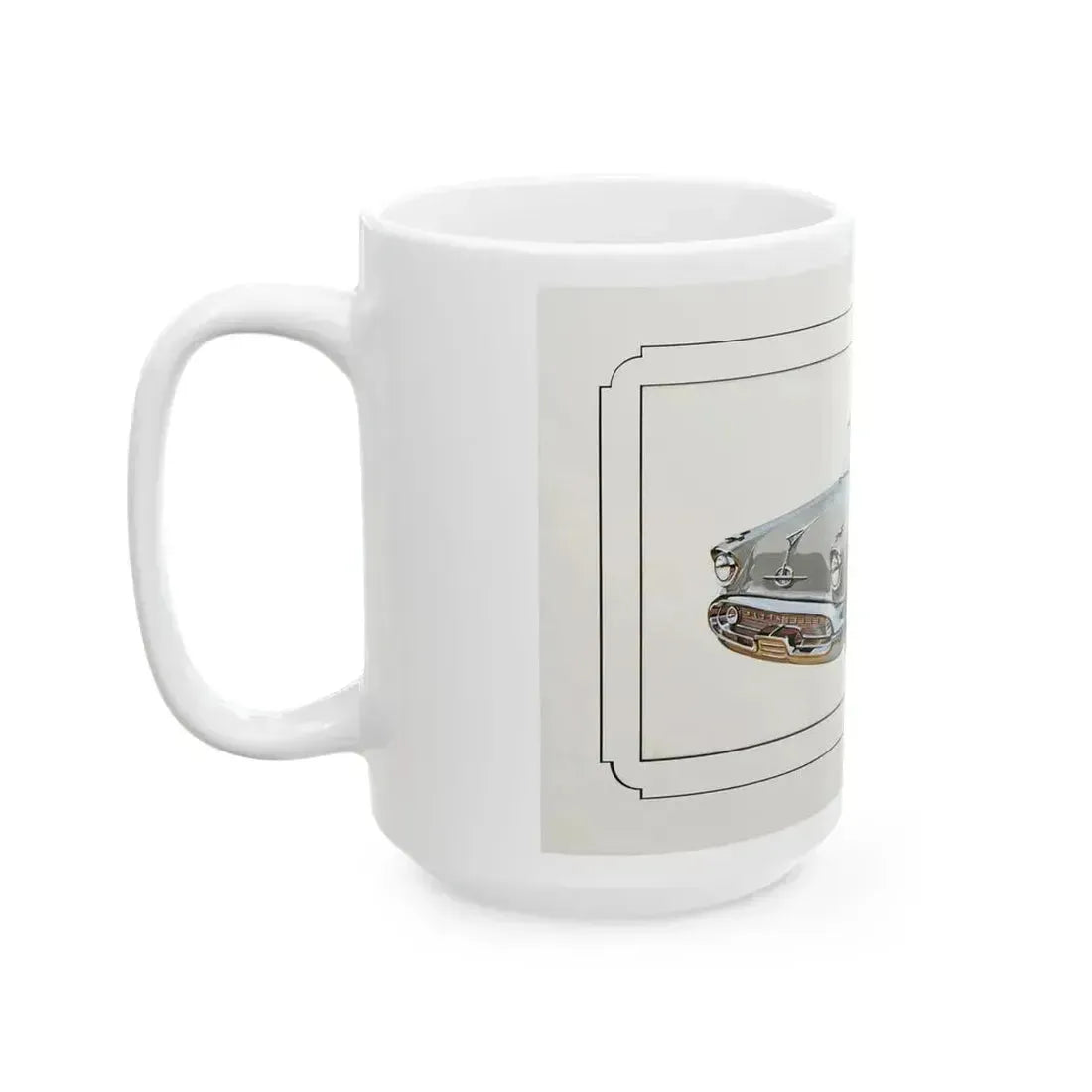 Automobile illustration 2 - White Coffee Mug - Go Mug Yourself