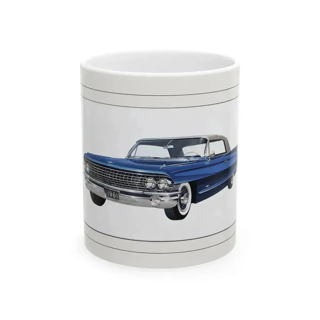 Automobile illustration 3 - White Coffee Mug 11oz - Go Mug Yourself