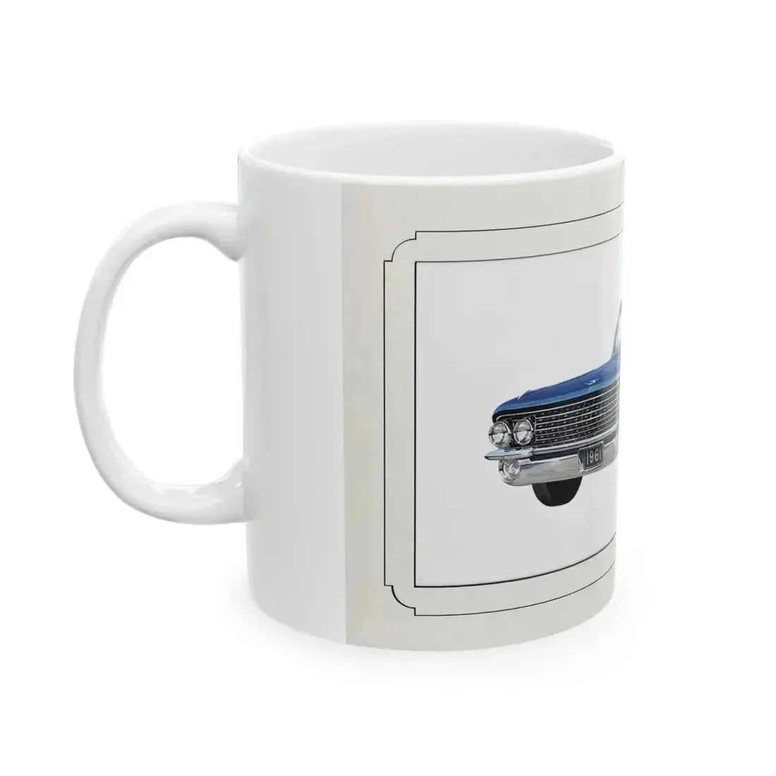 Automobile illustration 3 - White Coffee Mug - Go Mug Yourself