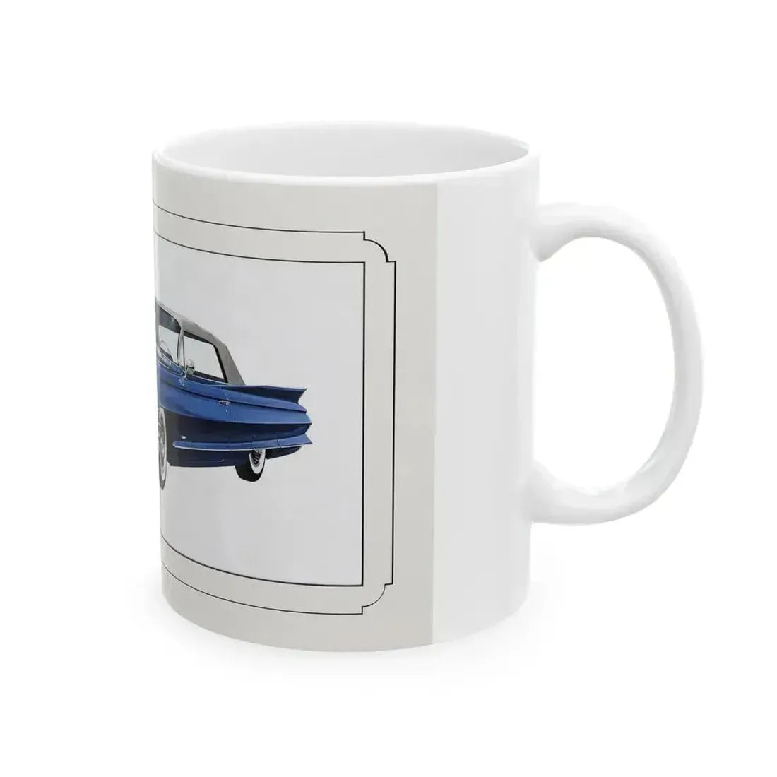 Automobile illustration 3 - White Coffee Mug - Go Mug Yourself