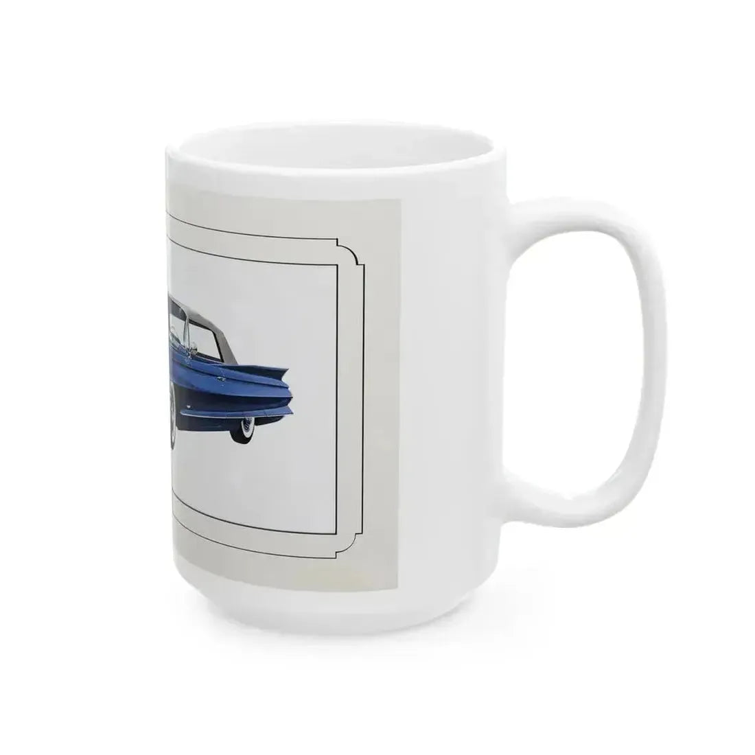 Automobile illustration 3 - White Coffee Mug - Go Mug Yourself