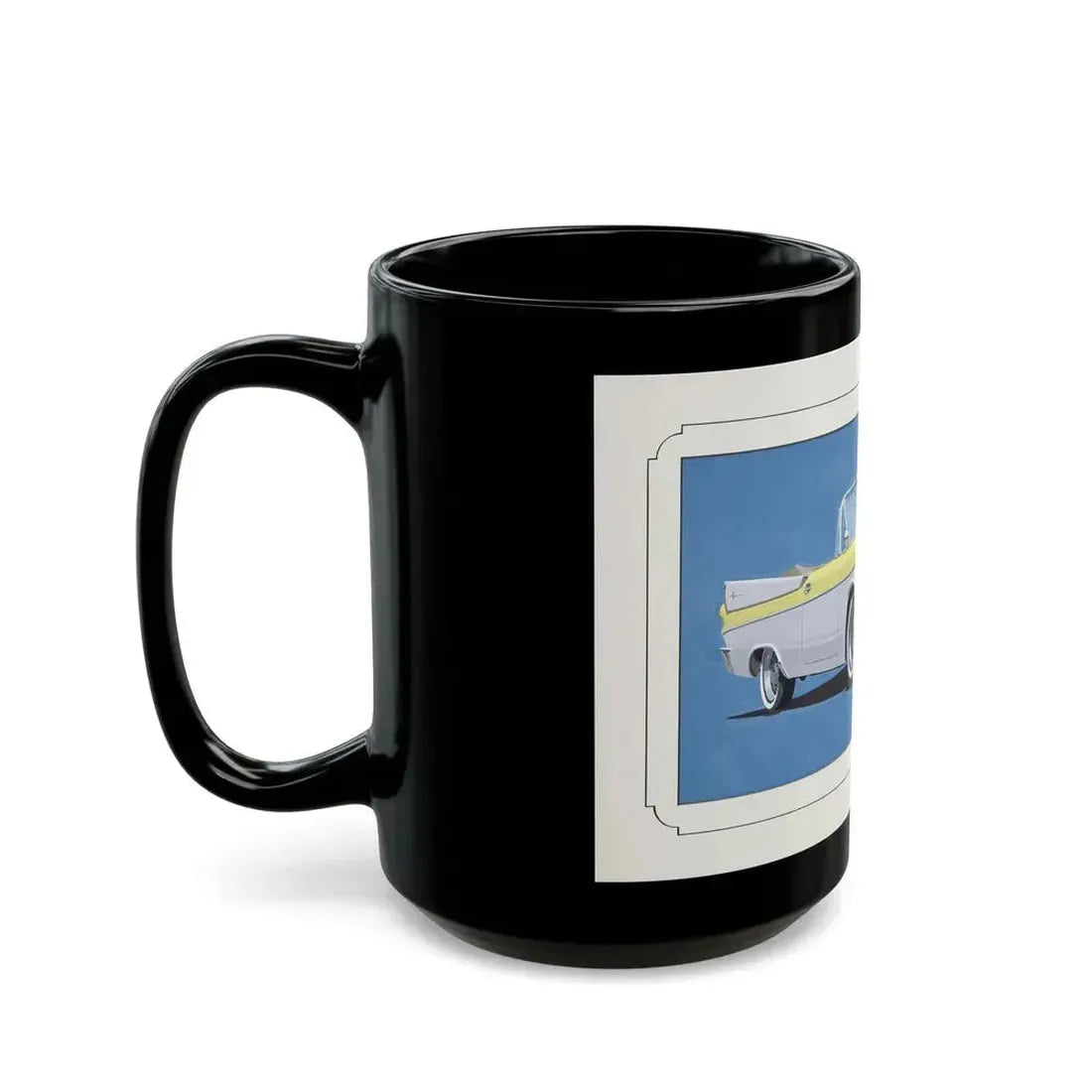 Automobile illustration 4 - Black Coffee Mug - Go Mug Yourself