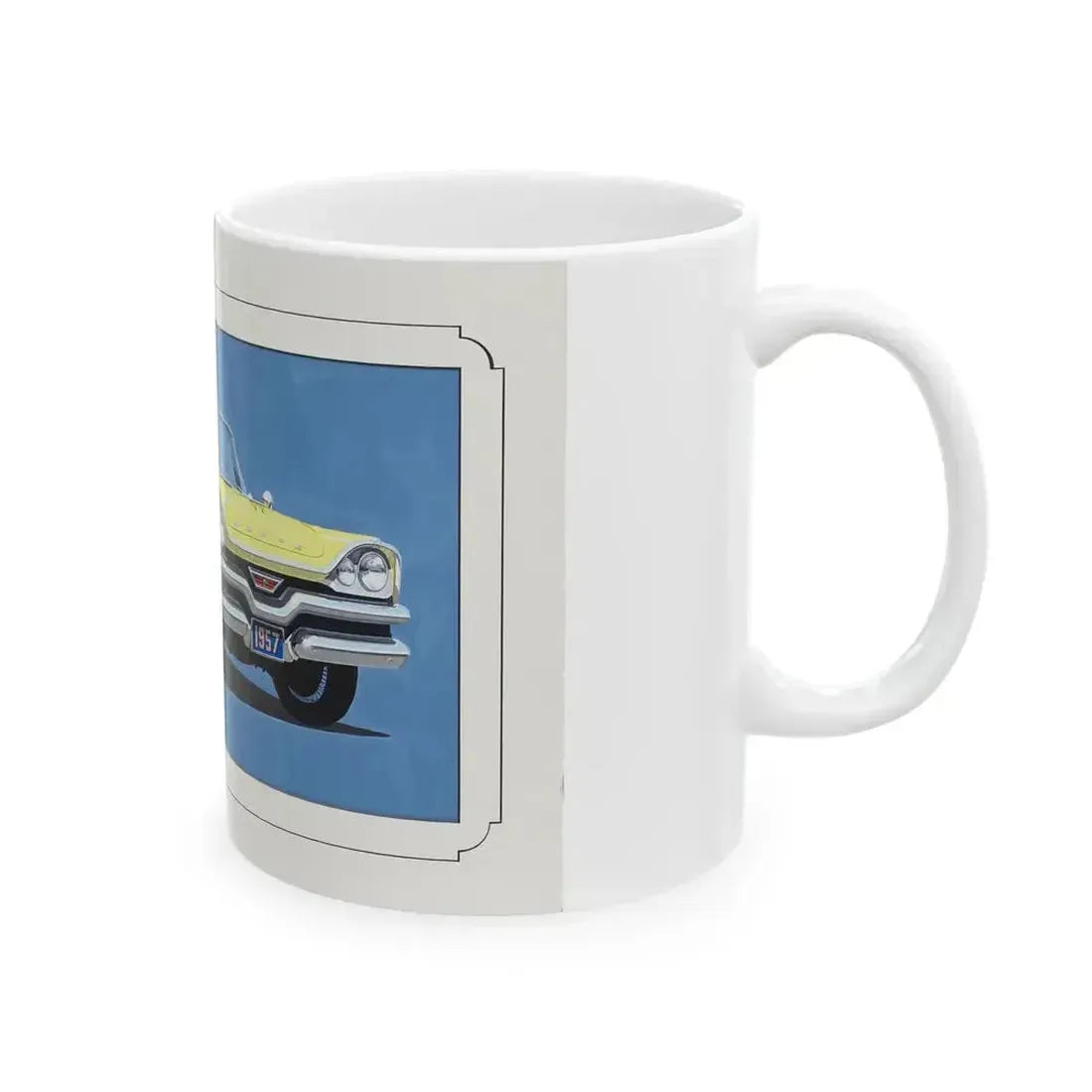 Automobile illustration 4 - White Coffee Mug - Go Mug Yourself