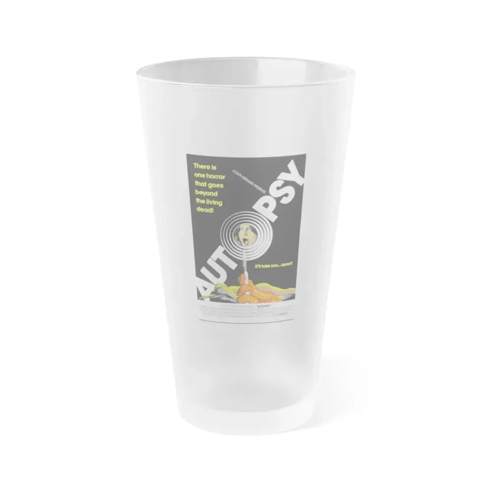 AUTOPSY 1975 Movie Poster - Frosted Pint Glass 16oz 16oz Frosted - Go Mug Yourself