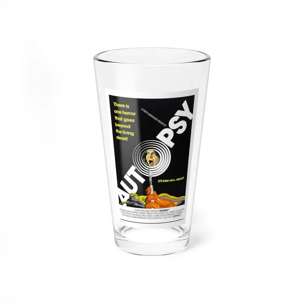 AUTOPSY 1975 Movie Poster - Pint Glass 16oz 16oz - Go Mug Yourself