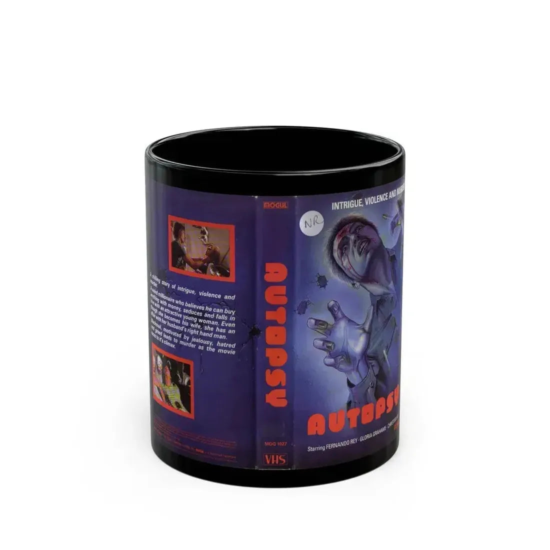 AUTOPSY HORROR (VHS COVER) - Black Coffee Mug 11oz - Go Mug Yourself