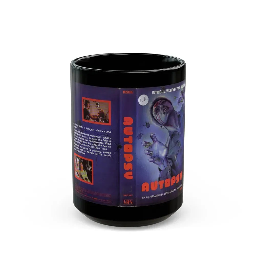 AUTOPSY HORROR (VHS COVER) - Black Coffee Mug 15oz - Go Mug Yourself