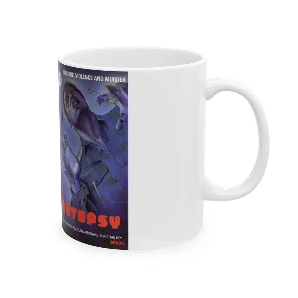 AUTOPSY HORROR (VHS COVER) - White Coffee Mug - Go Mug Yourself