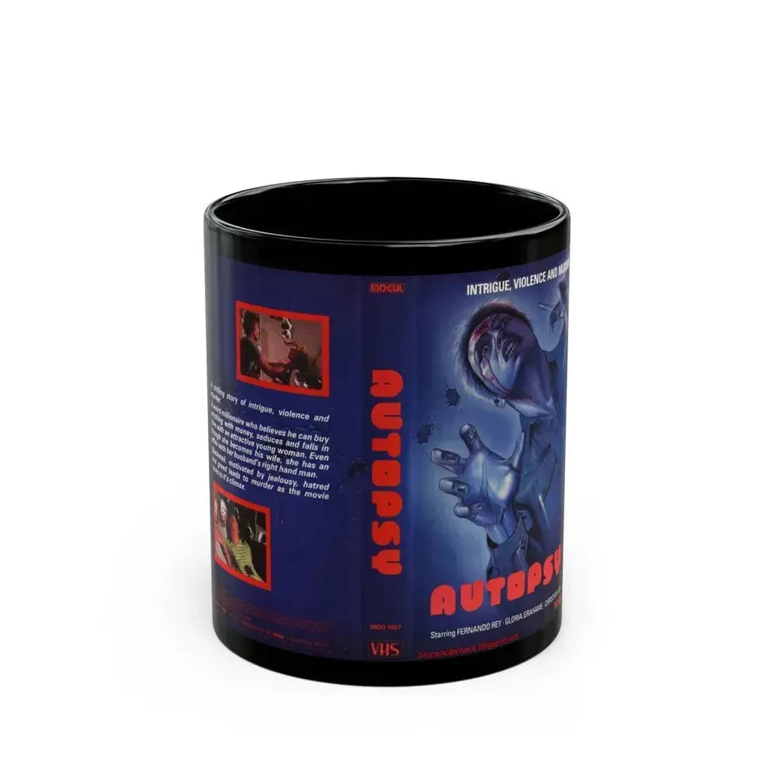 AUTOPSY MOGUL (VHS COVER) - Black Coffee Mug 11oz - Go Mug Yourself