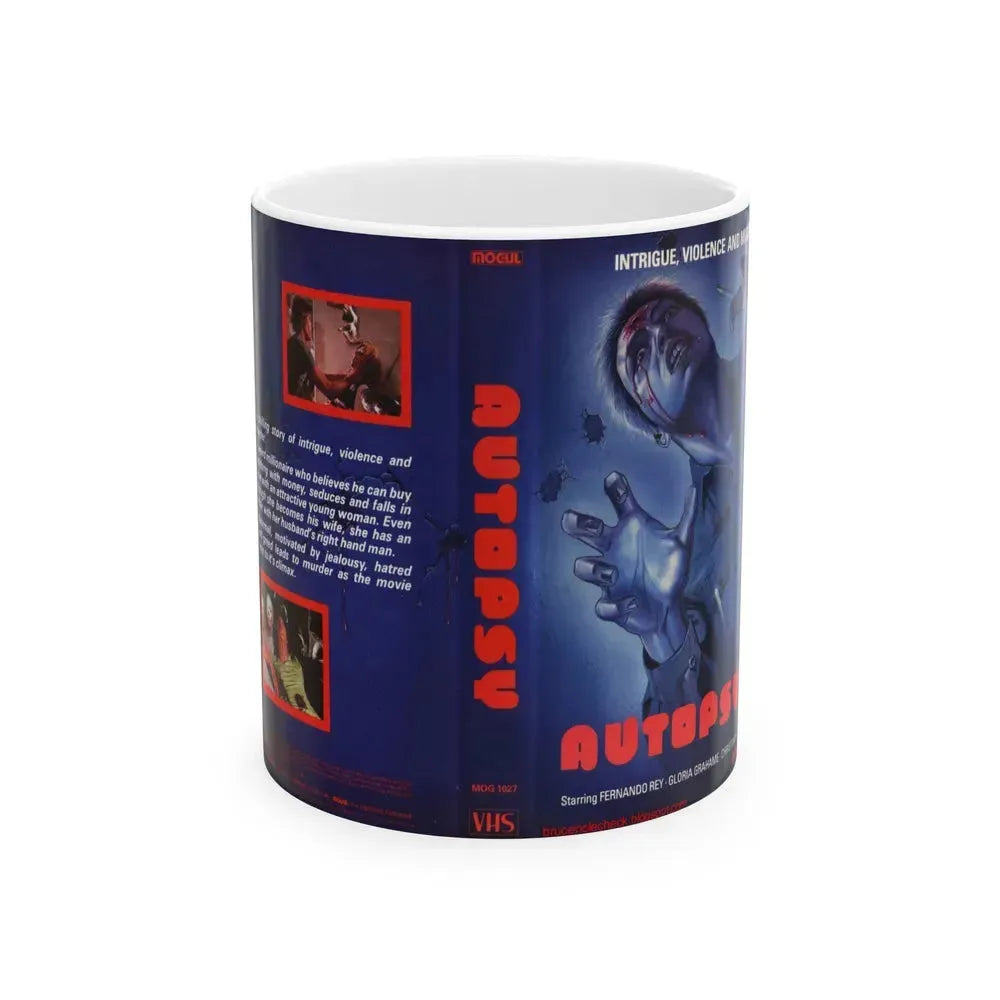 AUTOPSY MOGUL (VHS COVER) - White Coffee Mug 11oz - Go Mug Yourself