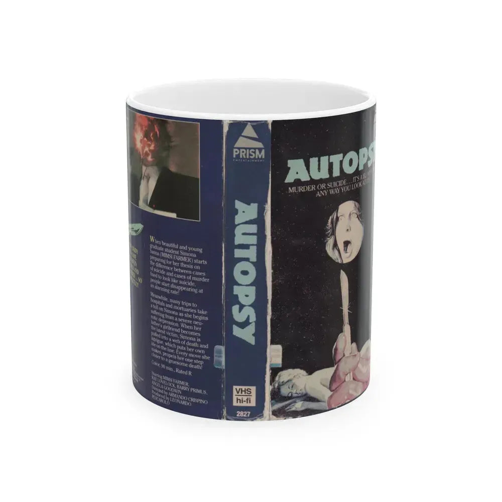 AUTOPSY (VHS COVER) - White Coffee Mug 11oz - Go Mug Yourself