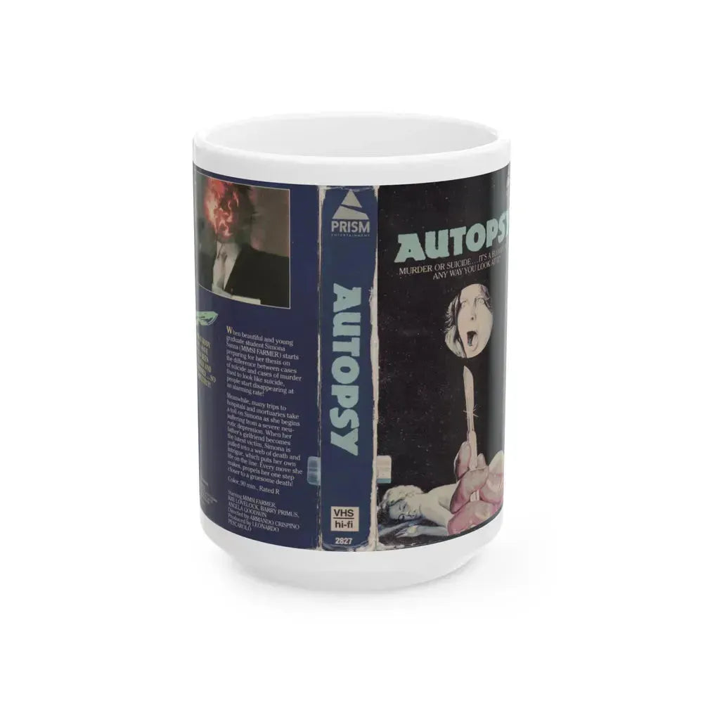 AUTOPSY (VHS COVER) - White Coffee Mug 15oz - Go Mug Yourself